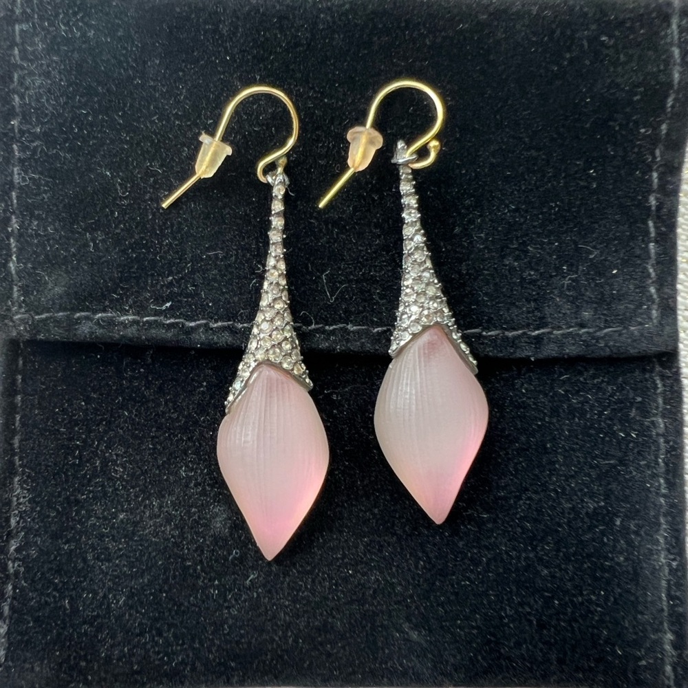 Alexis Bittar Lucite and Crystal Drop Earrings